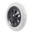 thumbnail image 4 of 3X Rueda de Carrito de Compras Rueda de Espuma de Nucleo de Plastico Negro Blanco, 4 of 5