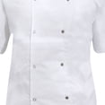 thumbnail image 3 of Dennys Ladies/Womens Short Sleeve Chefs Jacket / Chefswear, 3 of 4