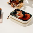 thumbnail image 7 of Squirrel Velvet Portable Storage Box with Removable Compartment, Gift: Jewelry Stand, Display Case, Necklace Holder, 7 of 7