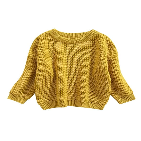 Chandails à Col pour Bébé Filles Garçons Hiver Chaud Manches Longues Couleur Bonbon Tricoté Cyan 9-12 Mois