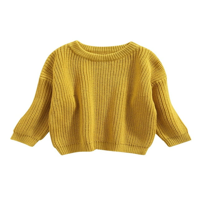 Bébé Garçon Filles Garçons Pulls à Col Hiver Chaud Pull en Tricot à Manches Longues