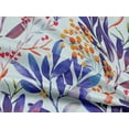 thumbnail image 5 of oneOone Rayon Royal Blue Fabric Leaves Craft Projects Decor Fabric Printed By The Yard 56 Inch Wide, 5 of 5