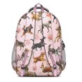 thumbnail image 3 of Dogs with Flowers Backpack for School,Cute School Bag,Schoolbag with Adjustable Shoulder Straps & Padded Back,16.9 Inch, 3 of 5