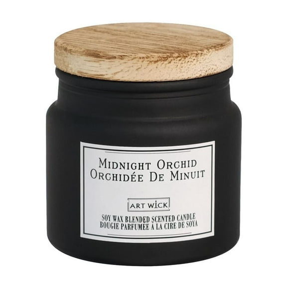 Art Wick 2.4OZ Midnight Orchid Soy Wax Blended Scented Candle,1 cotton wick