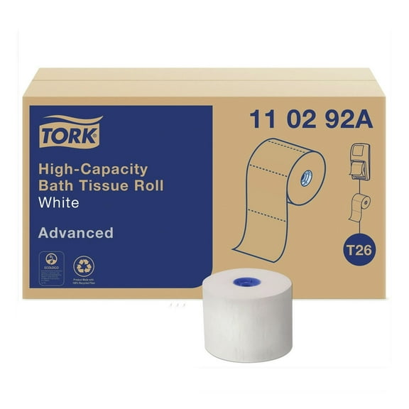 Tork 110292A 2-Ply Septic Safe Advanced High Capacity Bath Tissue - White (36/Carton)