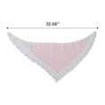 thumbnail image 3 of Unique Bargains 1 Pc French Lace Triangle Bandana Solid Color Turban Crochet Hair Scarf for Women Pink, 3 of 5