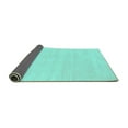 thumbnail image 2 of Ahgly Company Indoor Round Abstract Turquoise Blue Contemporary Area Rugs, 6' Round, 2 of 4