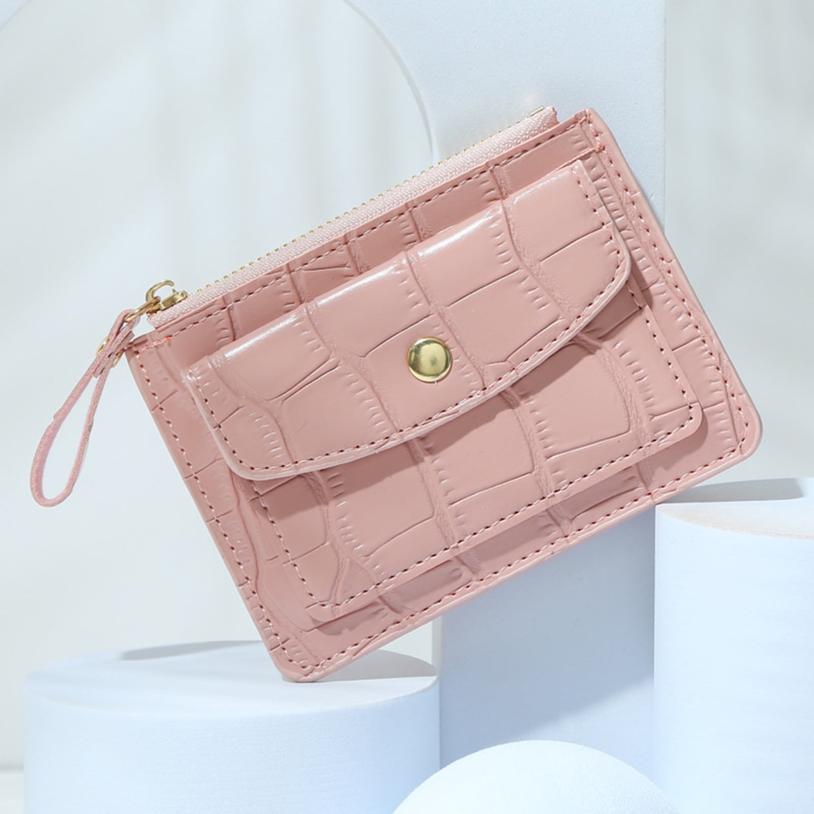 Women's Slim Credit Card Holder Ultrathin Design Minimalist Wallet for Banknotes Coins ID Cards