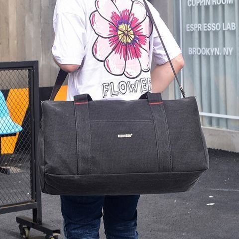 Bolsa De Viaje De Lona Mochila Para Hombre , Equipaje , Deportes Al Aire Libre , Paquete De fitness , 7.29 huangjie unisex
