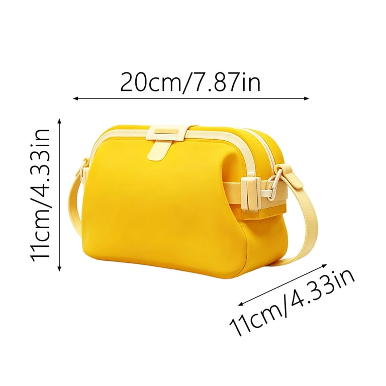 1Pc Light Blue Foldable Waterproof Crossbody Bag, 7.9 Inch Multi ...
