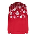 thumbnail image 5 of Womens Christmas Sweatshirt Casual Long Sleeve Zipper Round Neck Loose Xmas Graphic Holiday Fall Winter Tops (XL, Multicolor), 5 of 5