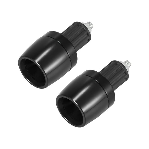 2pcs Black Universal 18mm Motorcycle Handlebar End Caps Plug CNC Aluminum Alloy