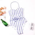 thumbnail image 4 of Conjunto de bikini a rayas para mujer Traje de baño Sujetador sexy Traje de baño Ropa de playa Fridja  nalpqowj24309, 4 of 9