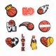 thumbnail image 1 of CHAO 10 piezas de accesorios para zapatos de fútbola, accesorios para zapatos de dibujos animados, utilizados para zapatos perforados, pulseras, fiestas y decoración de bricolaje., 1 of 5
