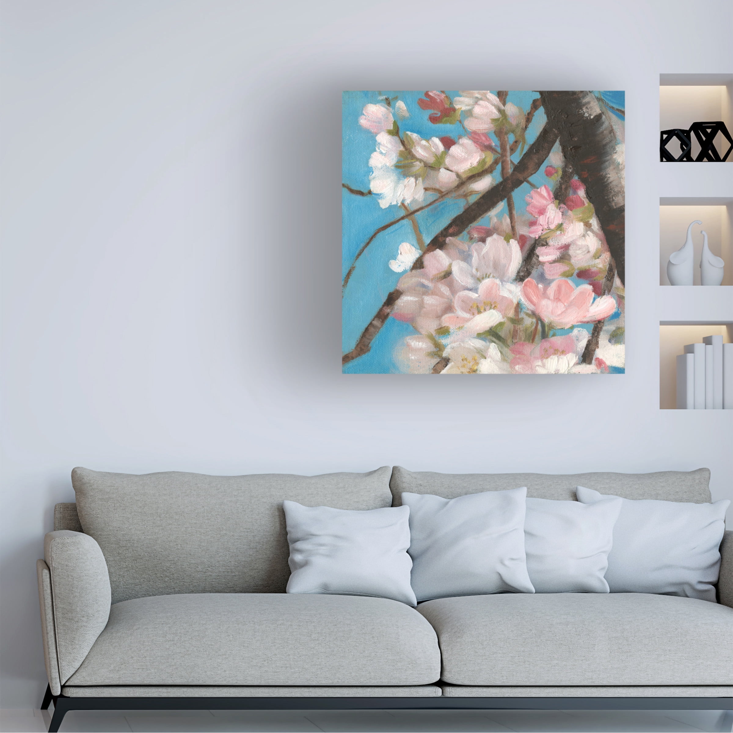 Sandra Iafrate 'Cherry Blossoms II' Canvas Art