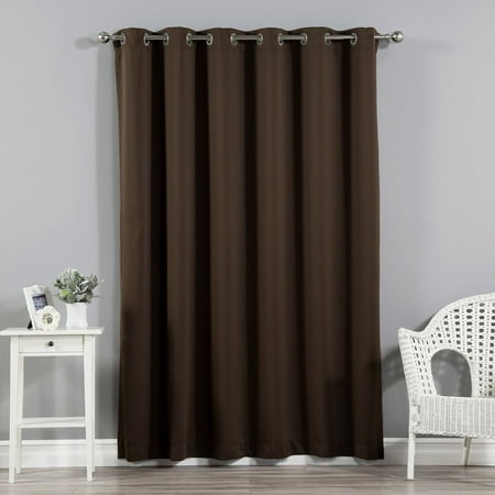 Best Home Fashion Wide Width Grommet Blackout Single Curtain