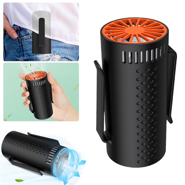 Ventilador Portátil Con Cuerpo Recargable 4 Velocidades para Viajes Jardinería Pesca