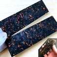 thumbnail image 2 of 2PACK Black Marbled Handle Carbon Fiber CF With Copper Powder Resin Scales For Knife, 2 of 9