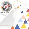 thumbnail image 2 of Yayeee Dish Drying Mat for Kitchen Counter 18"x24" Microfiber Absorbent Pad, White Abstract Triangles, 2 of 7