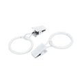 thumbnail image 2 of Uxcell 16pcs Window Curtain Drapery Clip Rings Fits 25mm Diameter Rods White, 2 of 2