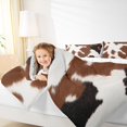 thumbnail image 5 of Homewish Retro Farm Cowhide Bedding Comforter Set,Rustic Farmhouse Cabin Twin Comforter Sets,Brown Black Bedding Set For Men Women,Ultra Soft Home Decor Reversible,2-Piece, 5 of 9