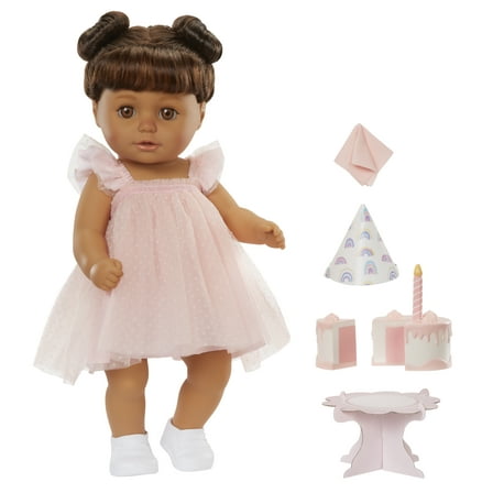 Baby Born Birthday Baby Doll Ava - Light Brown Eyes, Kids Ages 3 