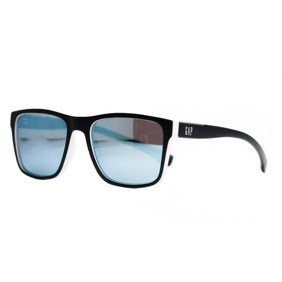 GAP GAP SGP408 BLA Men's Matte Black Rectangular Frame Sunglasses
