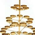 thumbnail image 6 of Gold Round Butter Lamp Holder Candle Buddha Lotus Lamp Holder Ornament, 6 of 12