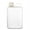 White, variant on ZFSBZBS Flat Water Bottle Travel Flask Portable,Square Water Bottles Leakproof Slim Water Bottle for Purse Travel Pocket Sports Fitness,Pink
