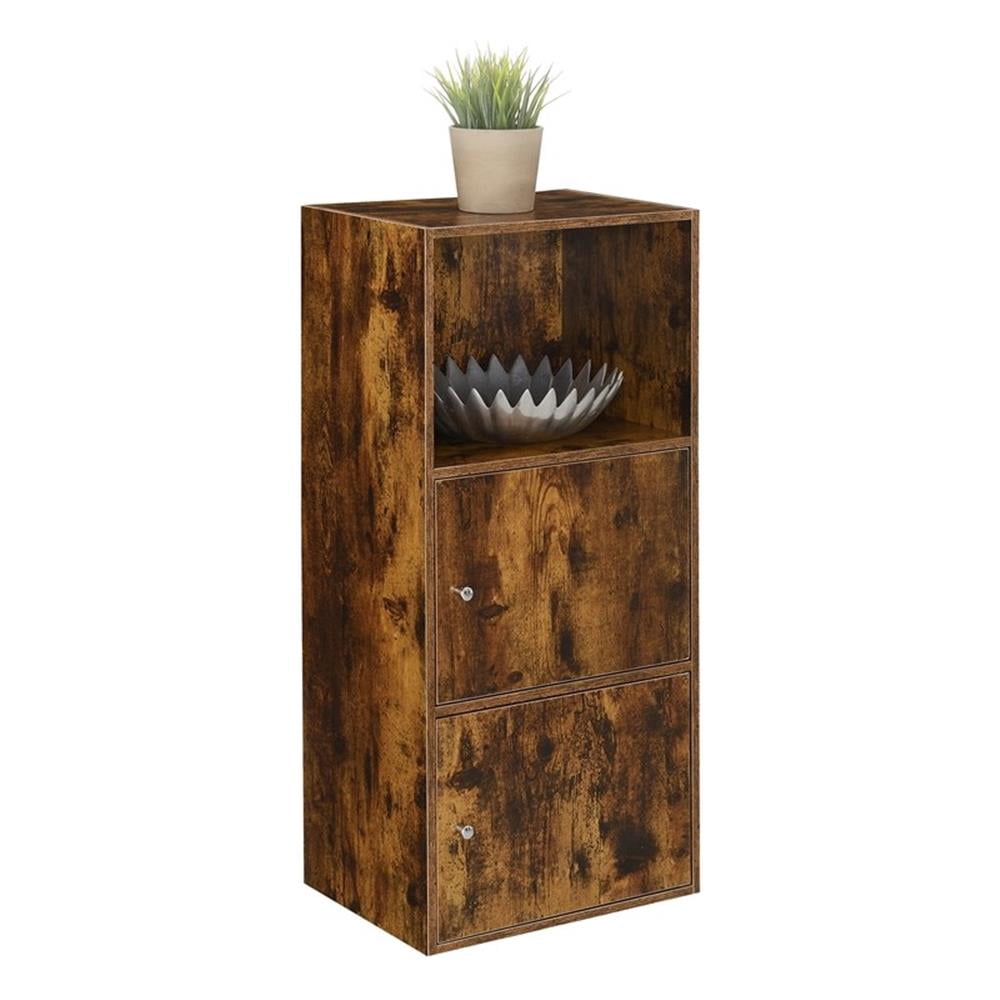 Convenience Concepts Xtra Storage 2 Door Cabinet with Shelf, Barnwood
