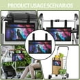 thumbnail image 4 of Jiueut Galaxy Wolf Wheelchair Side Bags for the Armrest Wheelchair Pouches with Pockets for Adults Wheelchair Side Pouches for Drinks and Glasses Wheelchair Arm Bag, 4 of 7