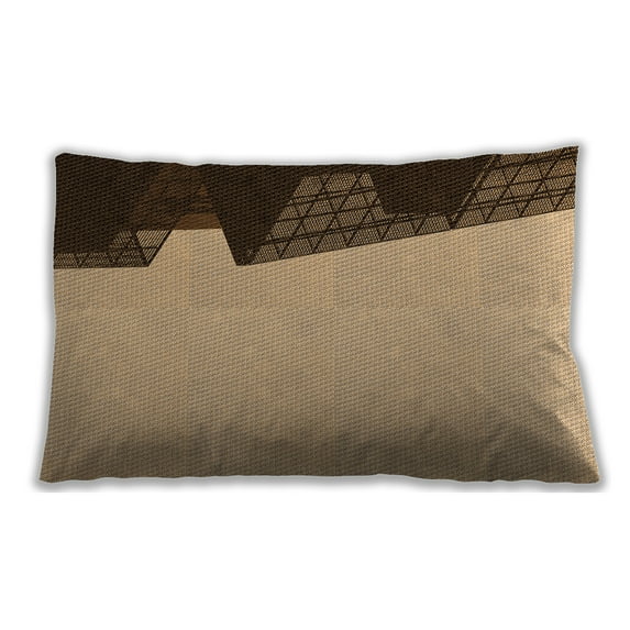 Ahgly Company Outdoor Rectangular Contemporary Lumbar Throw Pillow, 13 inch by 19 inch
