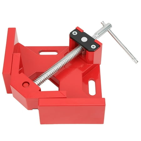 

90 Degree Corner Right Angle Clamp T Handle Vice Grip Woodworking Quick Fixture (Red)