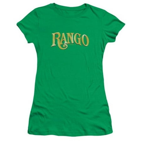 Trevco Rango-Logo Short Sleeve Junior Sheer Tee, Kelly Green - XL