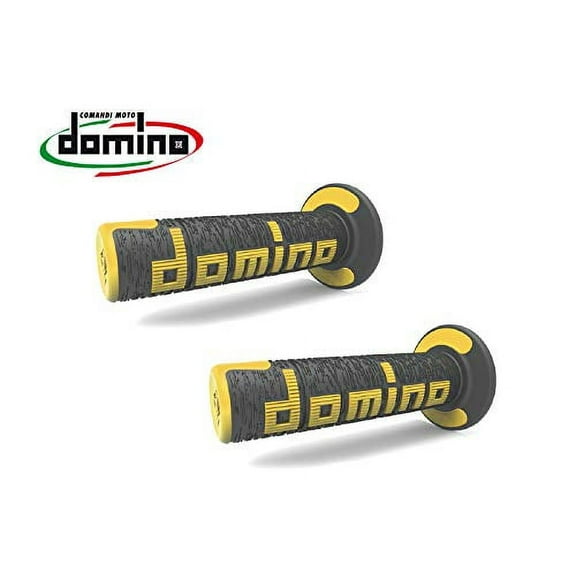 Domino A360 Handlebar Grips | Black/Yellow | MX Twist Throttle (A36041C4047A7-0)