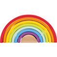 thumbnail image 3 of Bloques de construcción de arco iris de madera con pelota (grande) de Small Foot - Los bebés aprenden patrones de coordinación mano-ojo y colores mientras desarrollan habilidades motoras finas - Juego, 3 of 5