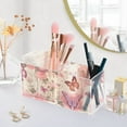 thumbnail image 5 of Butterflies Flowers Floral Pencil Pen Cosmetic Holder Cup Makeup Brush Holder Desk Accessories Holder Acrylic Organizer for Office School Home, 5 of 7