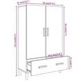 thumbnail image 3 of vidaXL Highboard High Gloss White 70x31x115 cm Engineered Wood, 3 of 4