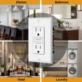 thumbnail image 3 of GFCI Outlets ELECTECK, paquete de 10 amperios con indicador LED blanco, 3 of 7
