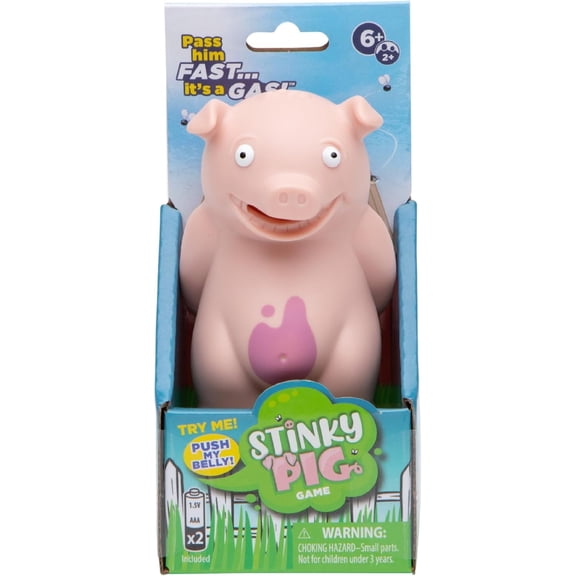 Stinky Pig Game Dice Game – Family Kids Games, Travel Games, Fast, Musical Active Kids Game with Funny Sounds, Multi-Player, Ages 6