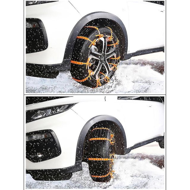 Cadena de nieve antideslizante para coche, cadenas de emergencia para neumáticos, lazos, 10 Uds. Banban LingWen 8390613740106