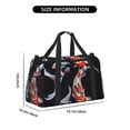 thumbnail image 3 of Balery Tricolor Koi Fish Trio Bolsa de Gimnasio para Mujeres, Bolsa de Viaje con Bolsillo Húmedo, Bolsa de Fin de Semana para Mujeres, Bolsa de Viaje Resistente al Agua, 3 of 7