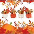 thumbnail image 7 of Pumpkin Decor Fall Decoration for Home Tanksgiving Floral Artificial Stackable Pumpkins for Harvest Tabletop Centerpiece Home Kitchen Party Supplies 4PCS, 7 of 7