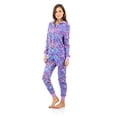 thumbnail image 3 of Ashford & Brooks Women's Microfleece Hooded One Piece Pajama Jumpsuit, 3 of 5