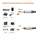 thumbnail image 1 of Cable tisino rca a 1/4, dual RCA a dual de 1/4 pulgadas TS Stereo Audio Interconnect Cable Patch Cords - 3.3 pies, 1 of 2