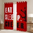 thumbnail image 2 of Castle Fairy Eat Sleep Cheer Curtains Pack of 2 (42x84 Each),Girly Dance Curtains Blackout, 2 of 6