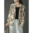 thumbnail image 3 of ZANZEA Women Suit Full Sleeve Buttons Up Turn Down Collar Office Coat Cardigan, 3 of 5