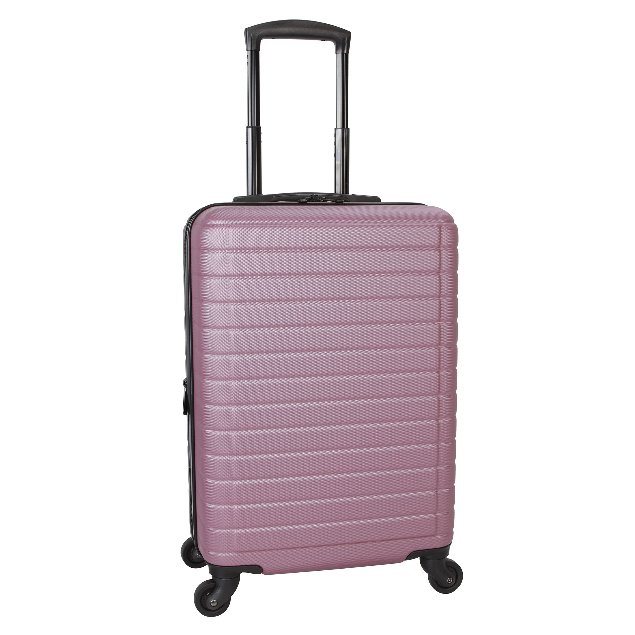 Protégé Vacationer 24-inch Checked Expandable Hardside Luggage With 360-Spinner Wheels and Divider Pockets, Violet Pink