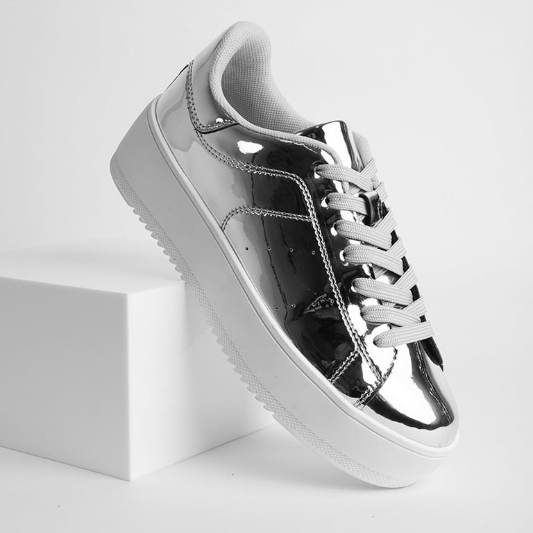 J. Adams Hero Platform Sneakers for Women - Casual Lace-Up Fashion