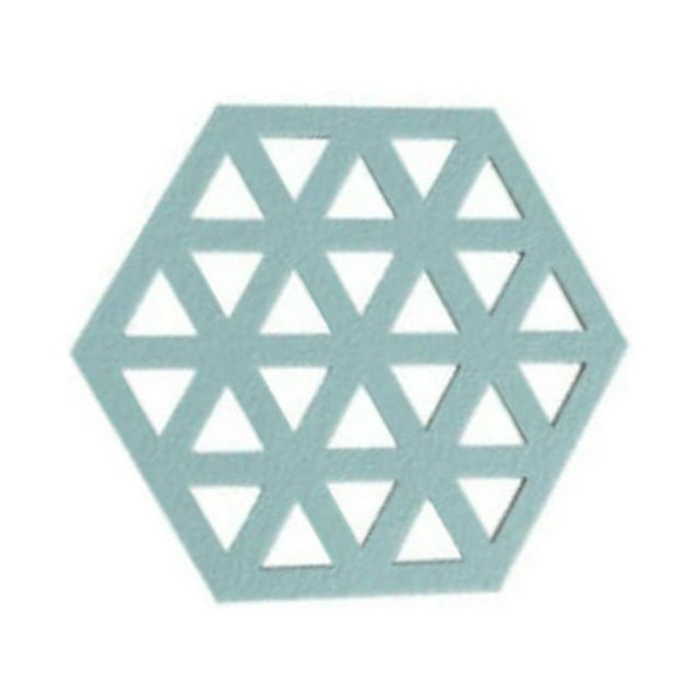 VONKY Felt Table Coaster for Hot Drink Hexagonal Shape Tea Mat Absorbent Hollow Cup Pad Home Accessories Triangular